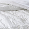 5 Piece Microfiber Ruffled Comforter Set White Cal King California King White Polyester