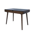 Tina Writing Desk Grey Brown Wood