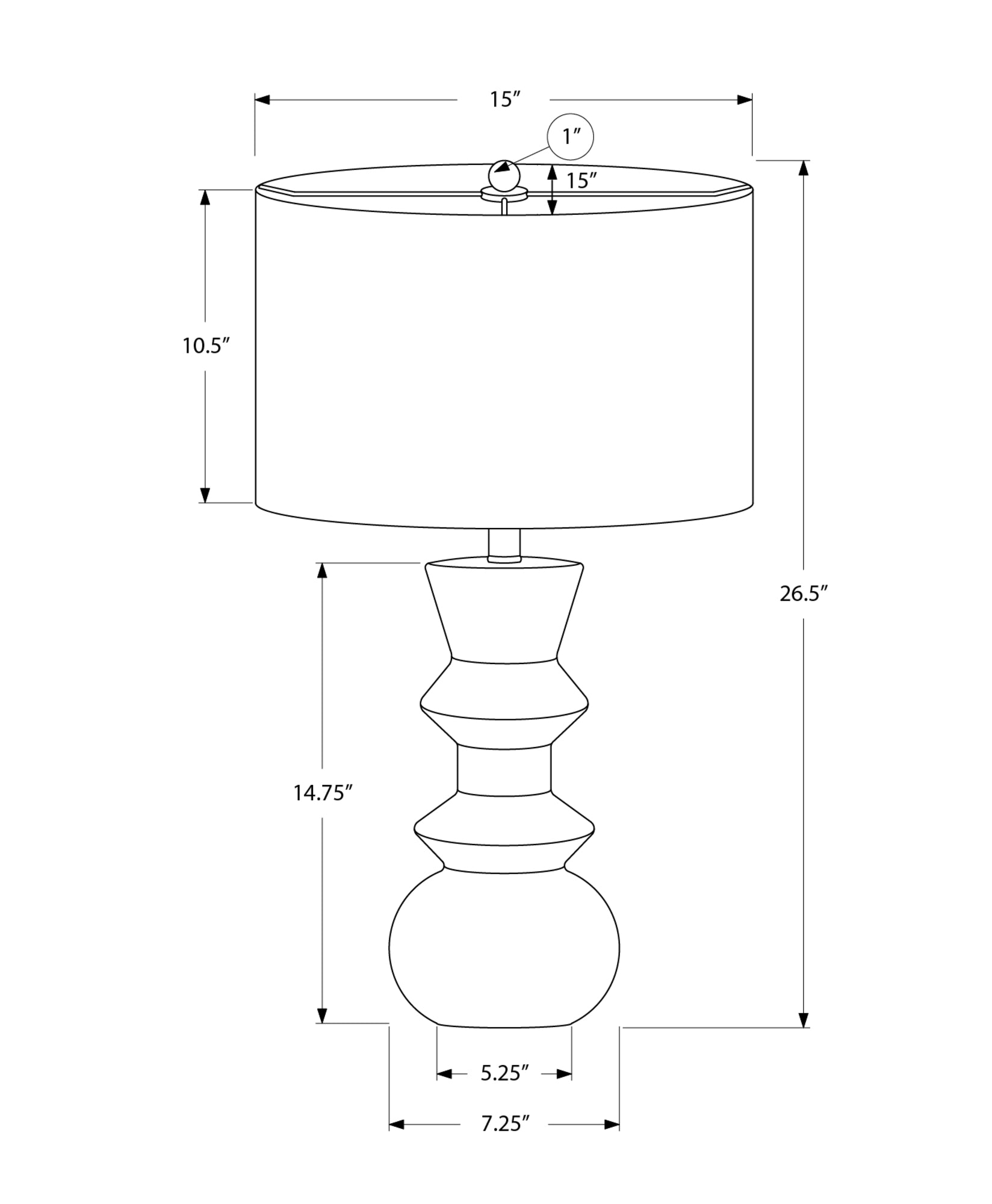 Lighting, 26"H, Cream Ceramic, Ivory Cream Shade, Contemporary Cream Ceramic