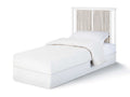 Connelly Mini Crib With Mattress Pad White Rockport Gray White Gray Wood