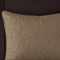 Reversible Bedspread Set Mocha Queen Mocha Cotton