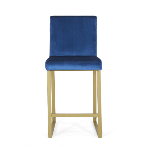 Barstool Navy Blue Velvet