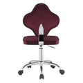 Red Swivel Office Chair With Casters Solid Red Office Foam Traditional Office Chairs Solid Back Swivel Fabric Metal