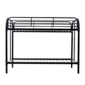 Twin Over Twin Bunk Bed With Ladders Twin Black Steel