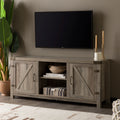 Farmhouse Barn Door Tv Stand For Tvs Up To 65