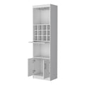 Lowa Bar Cabinet Multistorage With Wine Storage Freestanding 5 Or More Spaces White Primary Living Space Open Storage Space Pine Particle Board Engineered Wood