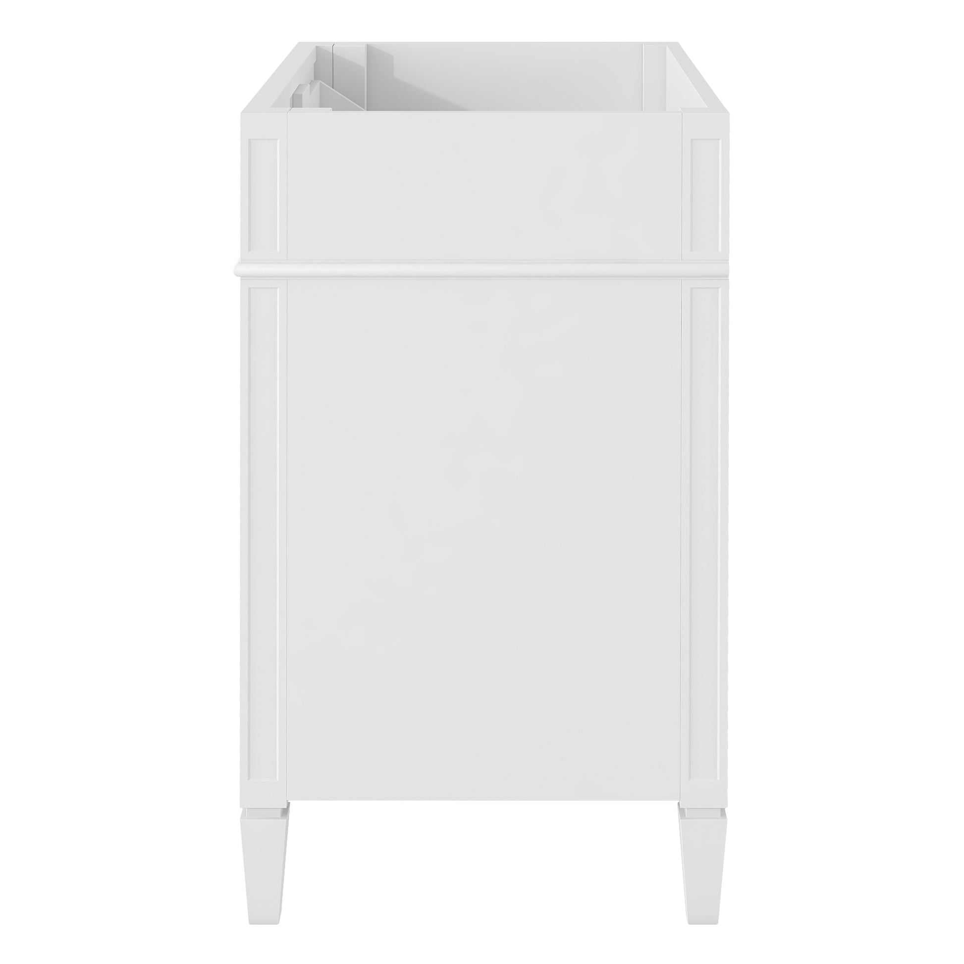 30'' Bathroom Vanity Without Top Sink, Modern Bathroom Storage Cabinet With 2 Drawers And A Tip Out Drawer Not Include Basin White Bathroom Solid Wood Mdf