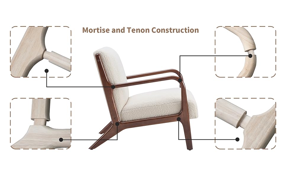 Living Room Accent Arms Bedroom,Office,Apartment, Reading Chair, Single, Faux Leather Brown Brown Wood