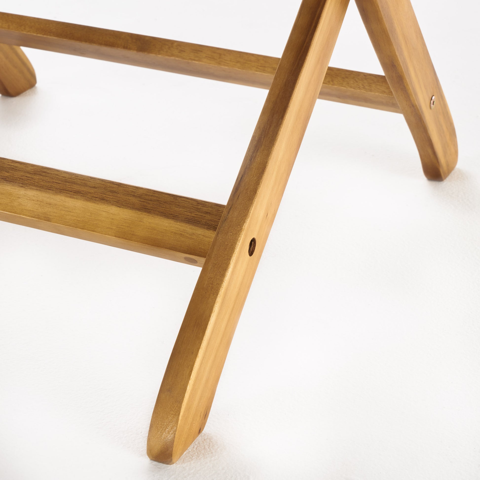 Positano 25 Inch Foldable Bistro Table Natural Acacia Wood