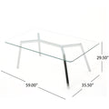 Dining Table Clear Glass