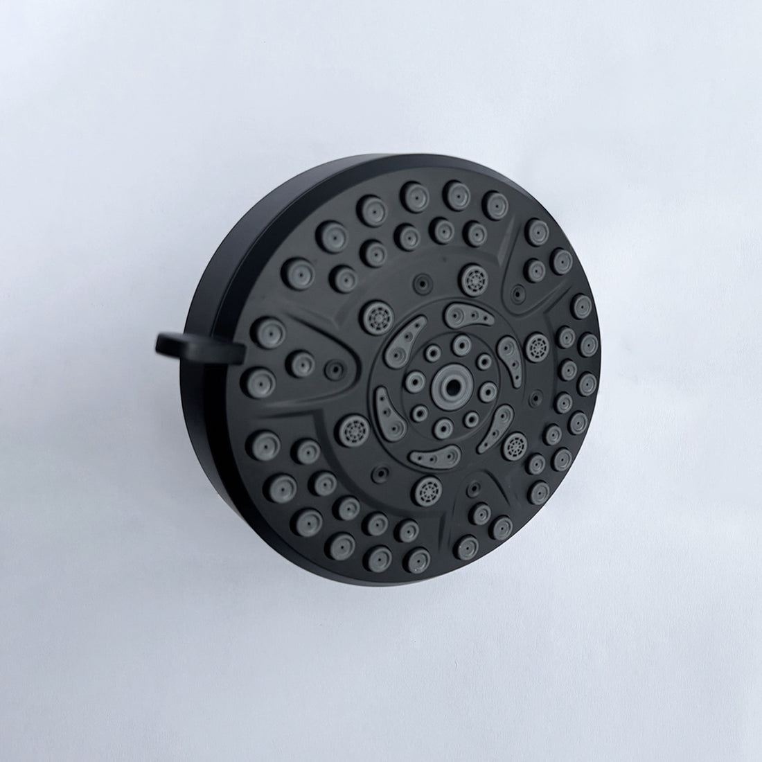 High Pressure Rain Shower Head With 10 Spray Modes, 4.7 Inch Fixed Bathroom Rainfall Showerhead With Adjustable Swivel Ball Joint, Bathroom Accessories Matte Black Abs