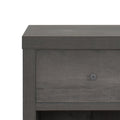 1 Drawer Nightstand Grey Mdf