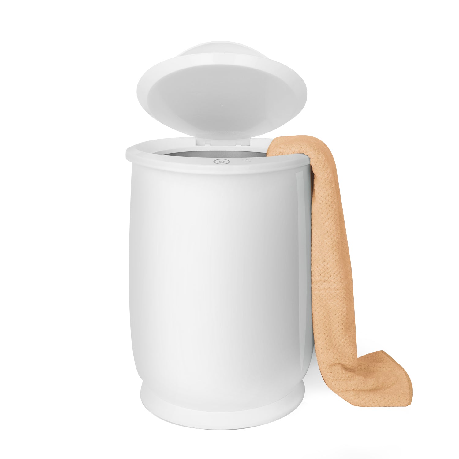 Towel Warmers, Luxury Bucket Towel Warmers, Large Towel Warmers For The Bathroom, Fits Up To 2 Oversized Towels, Bathrobes, Blankets, Pjs And More. White Plastic