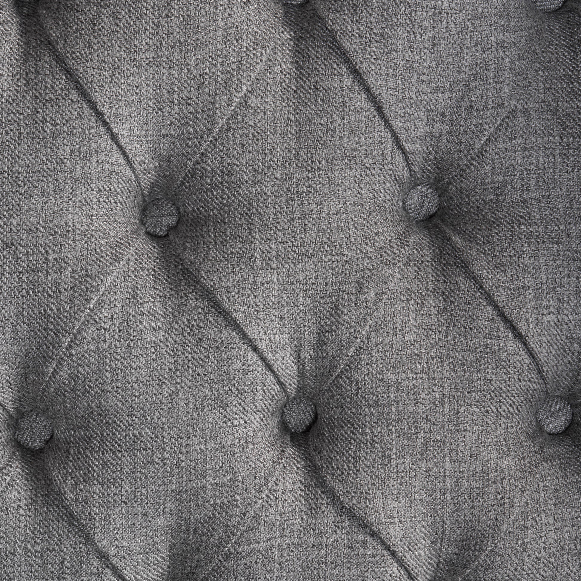 Accent Chair Grey Fabric