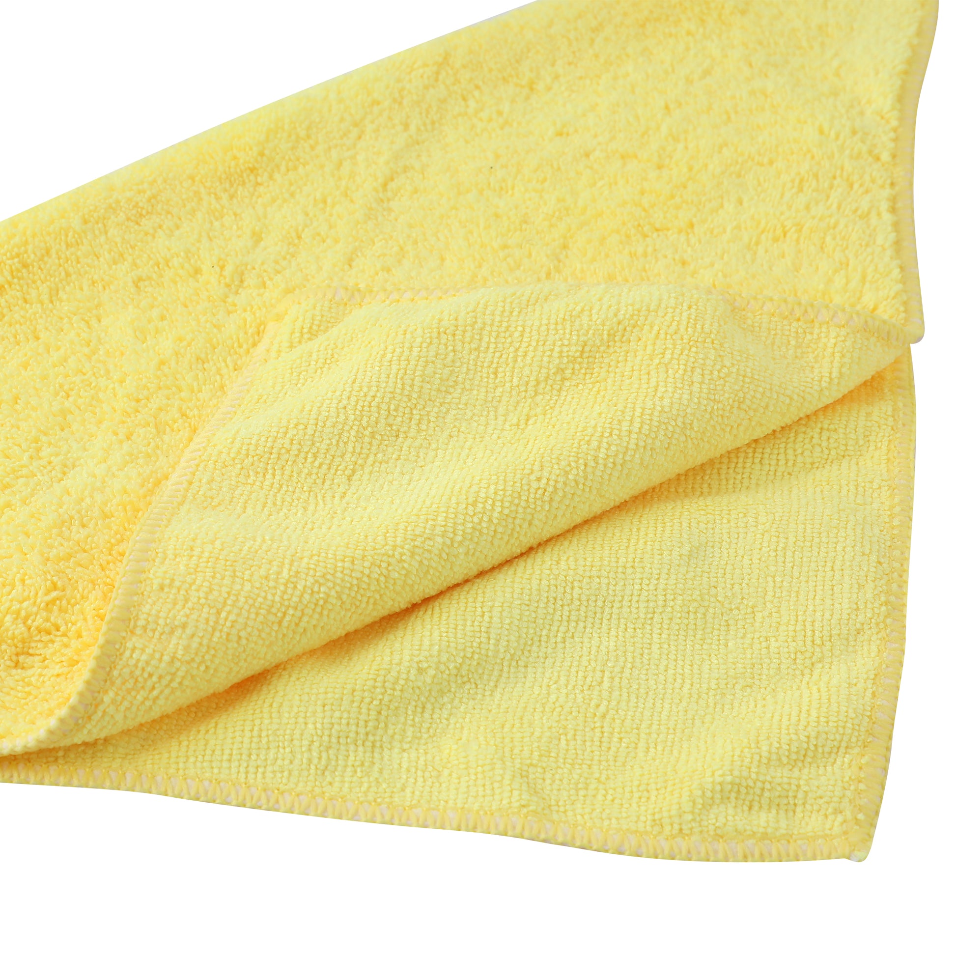 Microfiber Towel, Absorbent, Suitable For Car Cleaning, Kitchen, Glass Scrubbing, Etc., 16*16 Inches, 18 Packs Yellow Microfiber