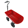 Wheelbarrow Electric Hassle Free Assemble: This Utility Cart'S Durable Steel Frame Is Easy To Assemble While The Sturdy Poly Tub Is Easy To Clean And Rust Resistant Electric Garden Cart Black Red Abs Steel Q235