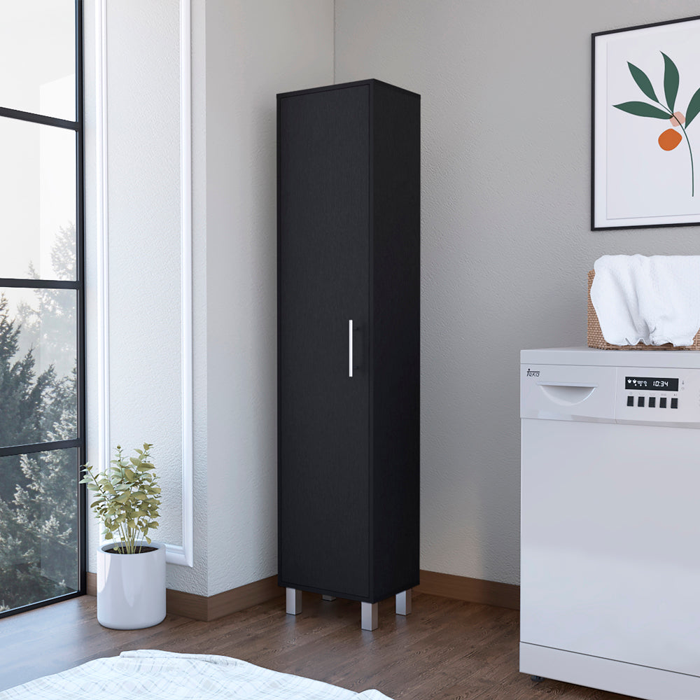 Cabinet Buccan Storage, Garage, Black Standard Black Kitchen Shelves Included Modern Engineered Wood