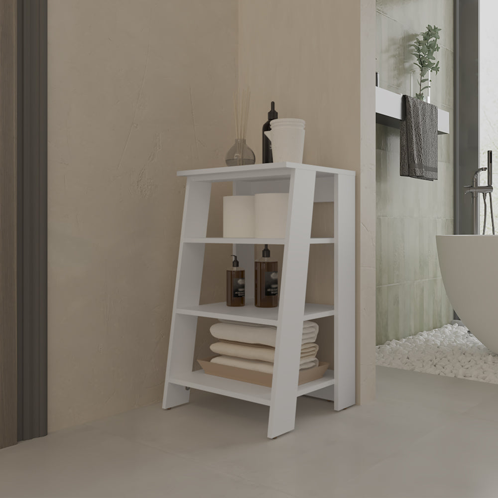 Bathroom Shelf Artesia, Bathroom, White White Particle Board Engineered Wood