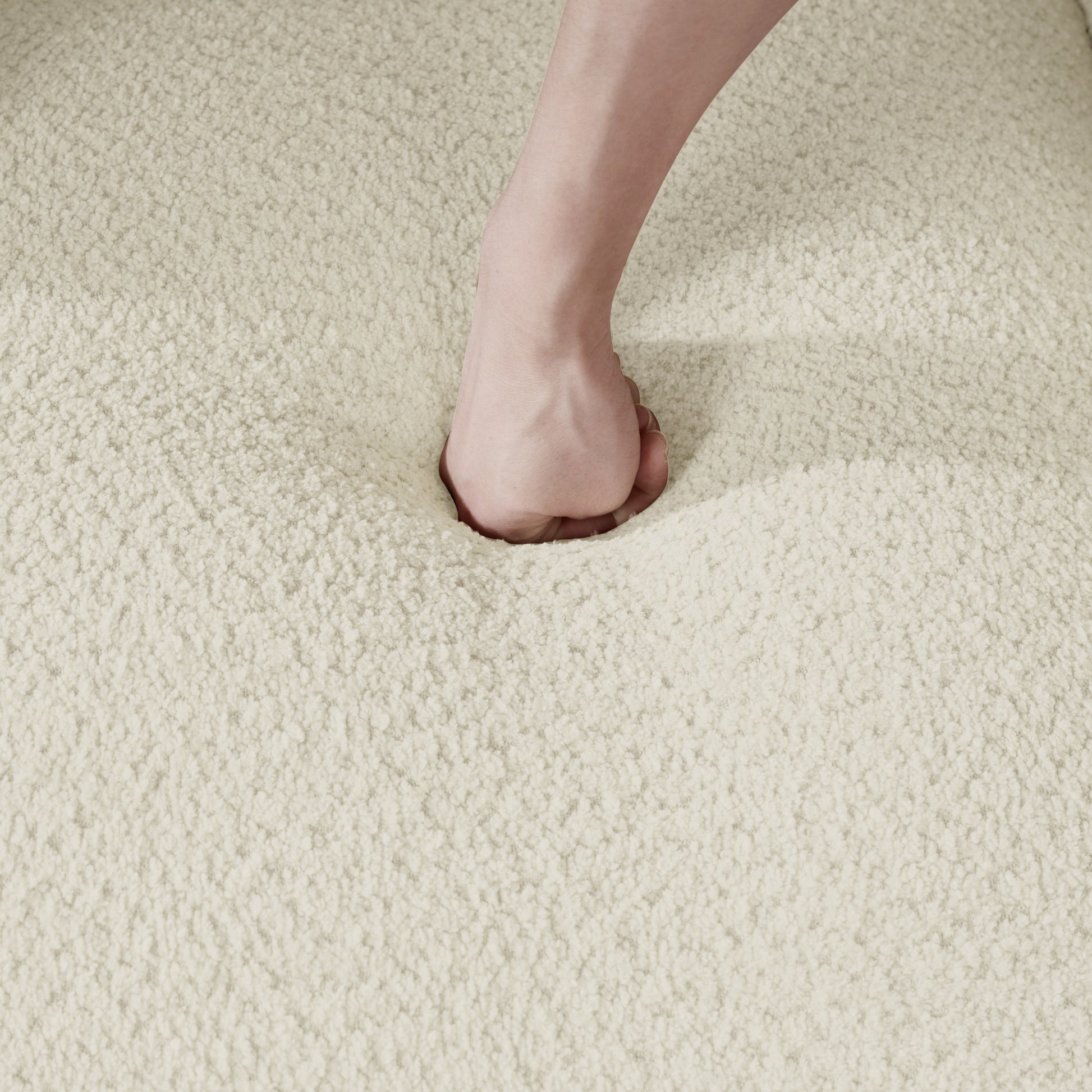 Mid Century Modern Accent Chair, Upholstered Armchair Living Room Chair, Comfy Single Sofa Chair With Metal Legs, Polyester Fabric Chair For Living Room Bedroom White Sherpa