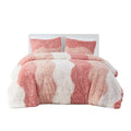 King Cal King Ombre Shaggy Faux Fur Comforter Set King Multicolor Polyester