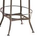 Walnut And Gunmetal Bar Table Walnut Primary Living Space Round Wood