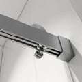 Top Rail Only, Stainless Steel Top Track With Buffer For Shower Door, 24D02P01 T60Bnx Brushed Nickel Stainless Steel