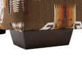 Fangio Brown Storage Ottoman Brown Foam Solid Wood