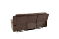 Comfortable Motion Sofa 1Pc Couch Living Room Furniture Chocolate Padded Suede Plush Cushion Metal Reclining Chocolate Suede Metal Primary Living Space Cushion Back Contemporary,Modern Pillow Top Arms Suede 3 Seat