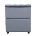 Grey Modular Armless Chair Grey Primary Living Space Luxury Pine Velvet