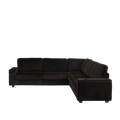 110 Inch Oversized Corduroy Corner Sofa,L Shaped Corner Couch With Two Storage Spaces,Usb Port & T Pyce Port And Cup Holderdeep Seat Comfy Upholstered Couches For Living Room Not Freely Combinable Black Corduroy 5 Seat