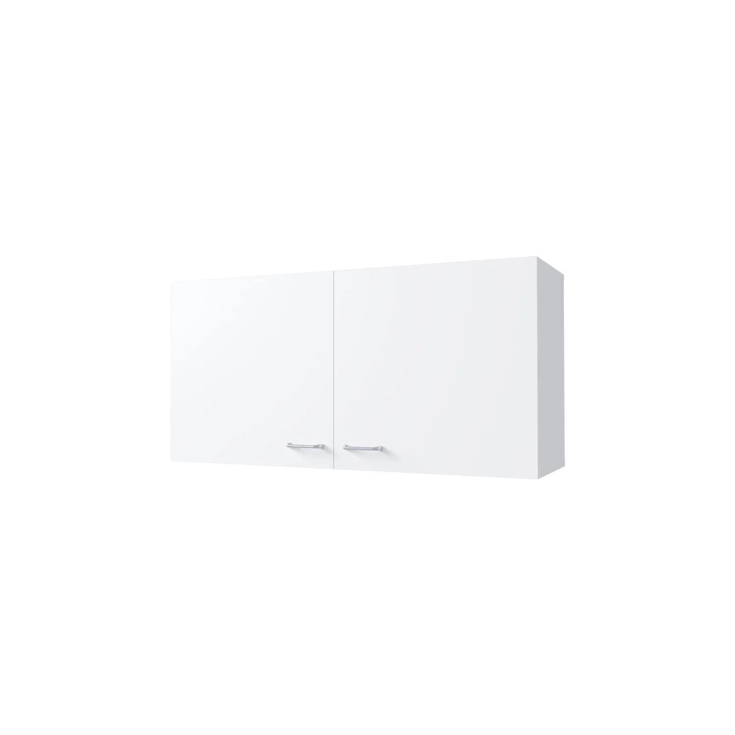 White 2 Door Wall Cabinet White Particle Board Melamine