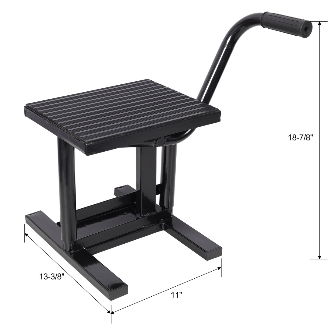 Motorcycle Dirt Bike Stands And Lifts Jack Stand Steel Lift 11 7 8" 16" Adjustable Height 330 Lbs Load Capacity Heavy Duty Steel Black Black Steel