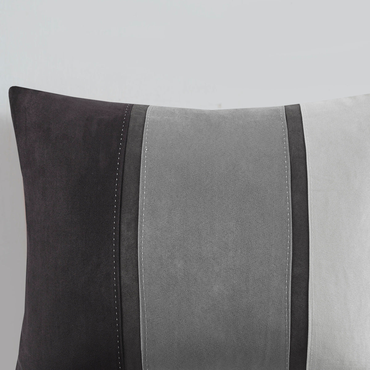 7 Piece Faux Suede Comforter Set Black Queen Queen Black Polyester