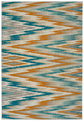 Modern, Ikat, Geometric, Kids, Textured Cut Pile 7'10