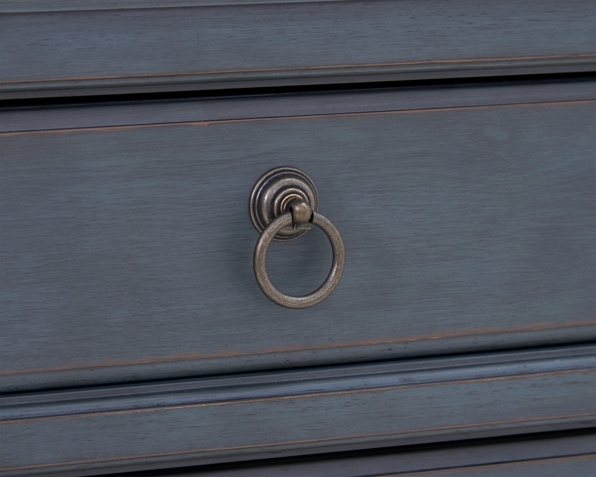 Americana Nightstand, No Assembly Required, Corduroy Blue Finish Blue Rubberwood Rubber Wood