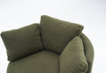 029 Teddy Fabric Swivel And Storage Chair With Back Cushion For Living Room,Green Green Primary Living Space Modern Foam Teddy
