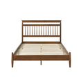 Transitional Design California King Platform Bed Chestnut Finish Wood Frame Bedroom Furniture 1Pc Bed In A Box Box Spring Not Required California King Chestnut Wood Bedroom Wood