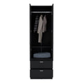 Armoire Marlton, Bedroom, Black Black Particle Board Engineered Wood