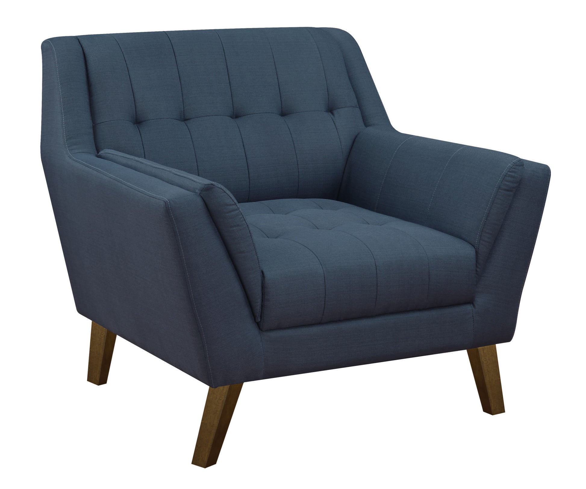 Browning Blue Accent Chair Blue Foam Engineered Wood