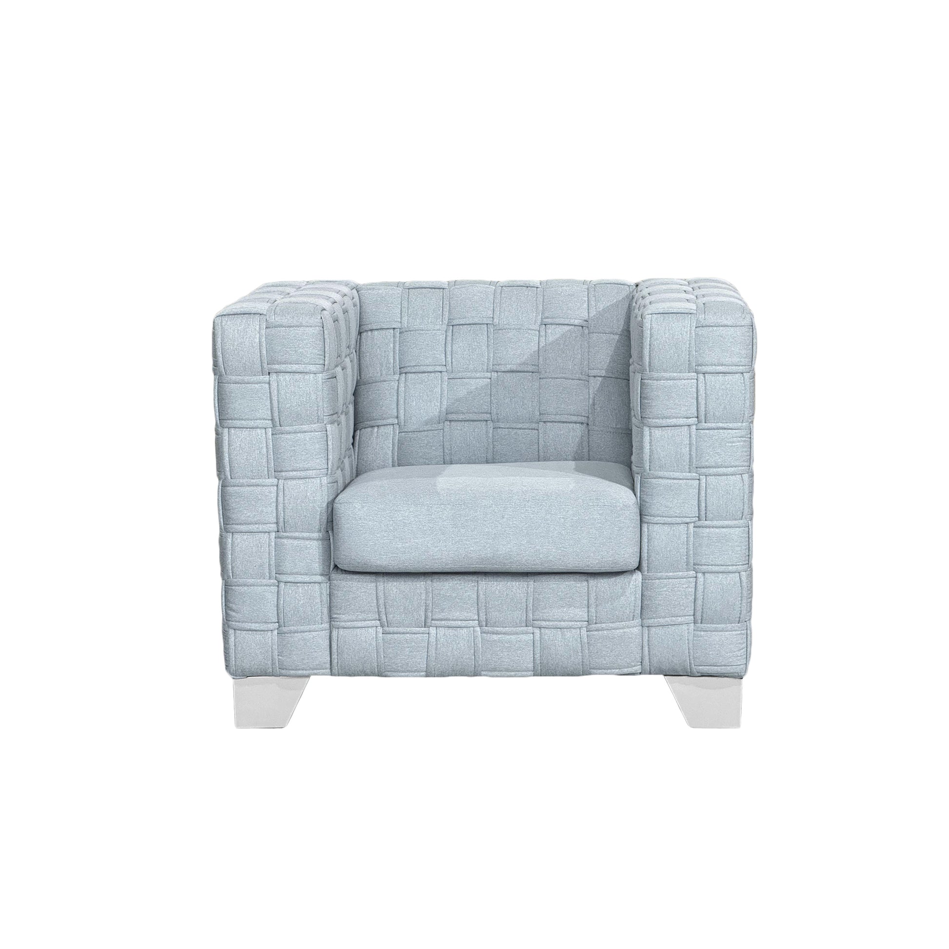 Fx D1 Sofa Set Include Chair Loveseat And Sofa Light Blue Colorlinen & White Color Sofa Legs Light Blue Fabric 6 Seat