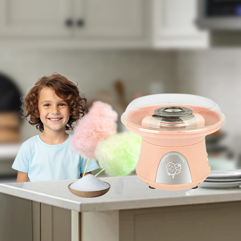 Cotton Candy Machine, Mini Cotton Candy Maker For Kids, Vintage Candy Maker For Christmas Gift, Home, Birthday Family Party Orange Plastic