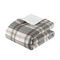 Plaid Comforter Set Full Multicolor Polyester