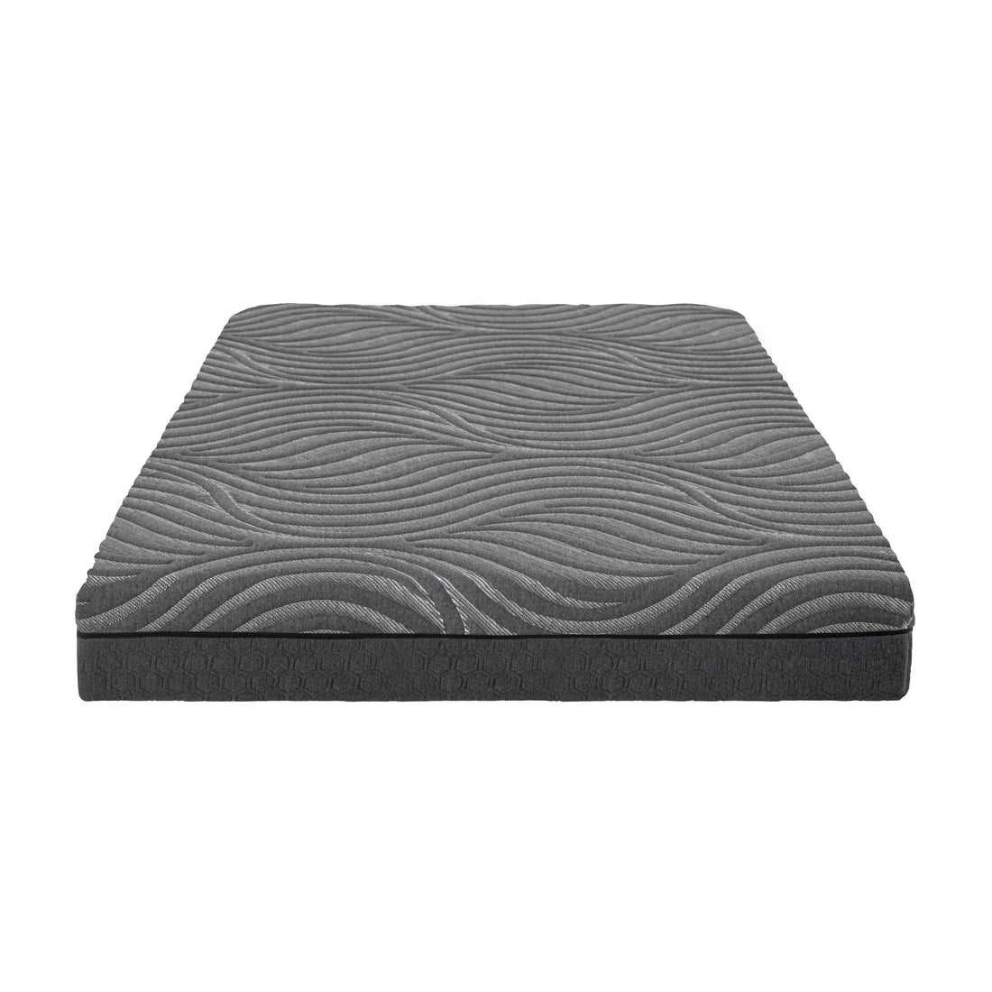 8 Inch Queen Mattress Copper Infused Memory Foam Hybrid Mattress, Gray, Mattress In A Box,Fabric Cover, Plush Foam, Comfortable Mattress Gray Bedroom Foam Spring Queen