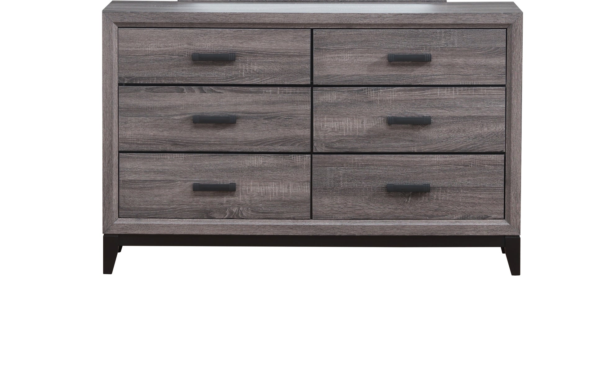 Mirage Foil Grey Dresser Black Gray Rubber Wood Mirage Foil Grey Dresser Black Gray Rubber Wood