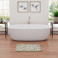 Cotton Tufted Bath Rug Multicolor Cotton