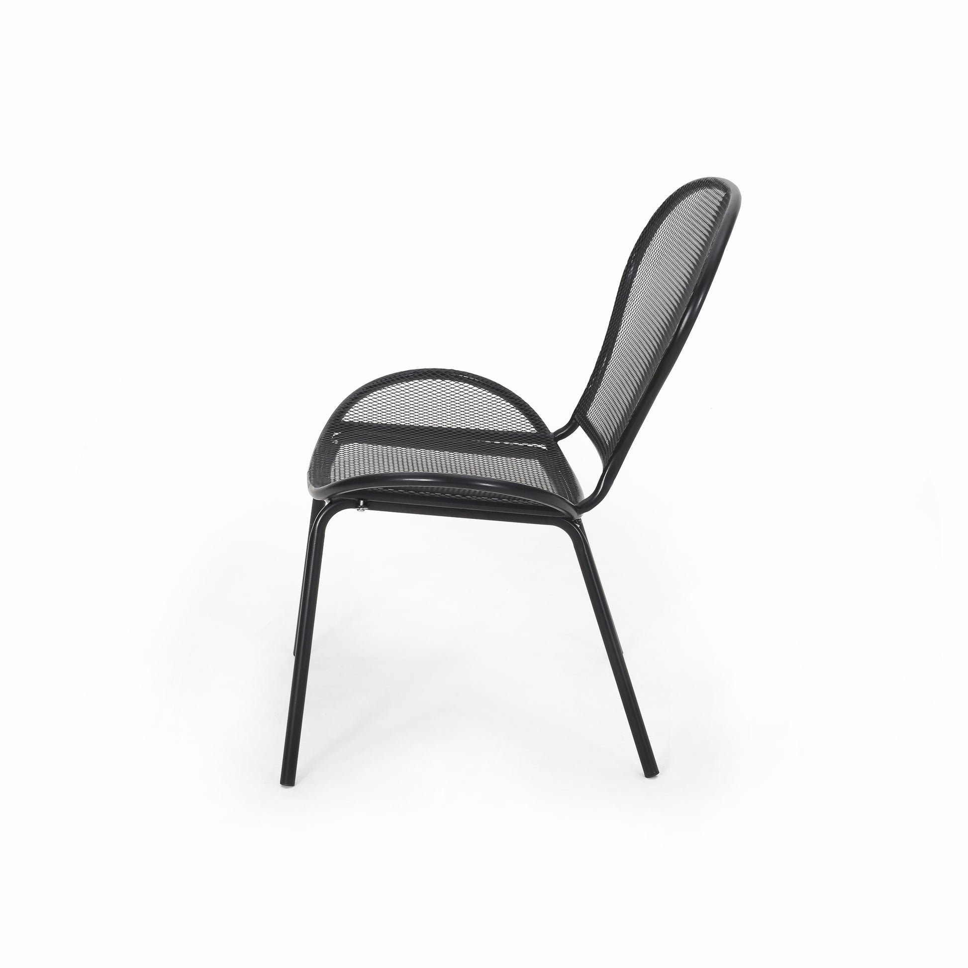 Nevada Chair Mp2 1Ctn 2Pcs Matte Black Iron