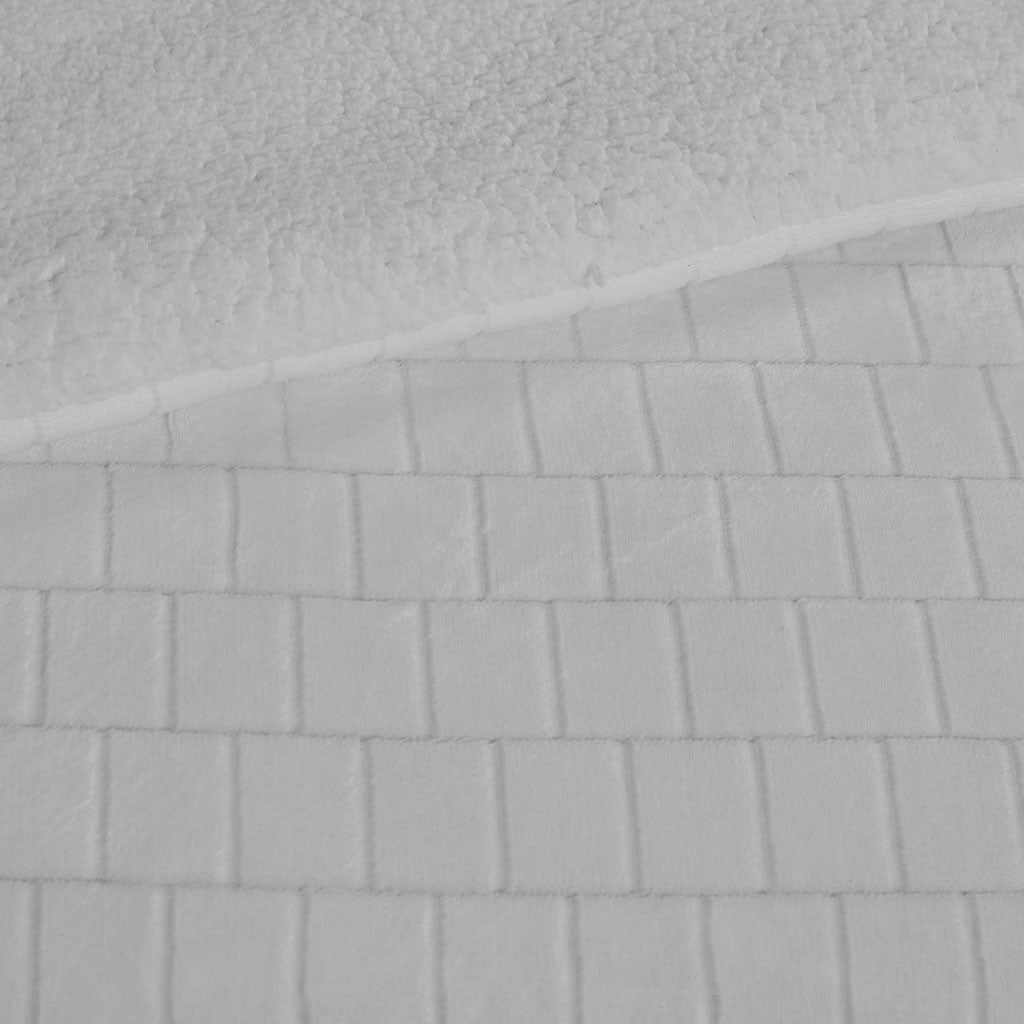 Plush To Sherpa Comforter Set Queen Grey Polyester