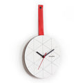 Minuet Wall Clock Red Red Contemporary Plastic
