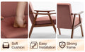 Mid Century Modern Chair, Living Room Chair With Solid Wood Frame, Accent Chair Extra Thick Backrest, Wingback Chair For Bedroom, Reading Room, Living Room, Lounge Chair Indoor Pink Primary Living Space Mid Century Modern Foam Velvet