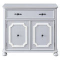 Grey 2 Door Accent Cabinet With 1 Drawer Freestanding Grey Primary Living Space Drawers Included Rubberwood Wood